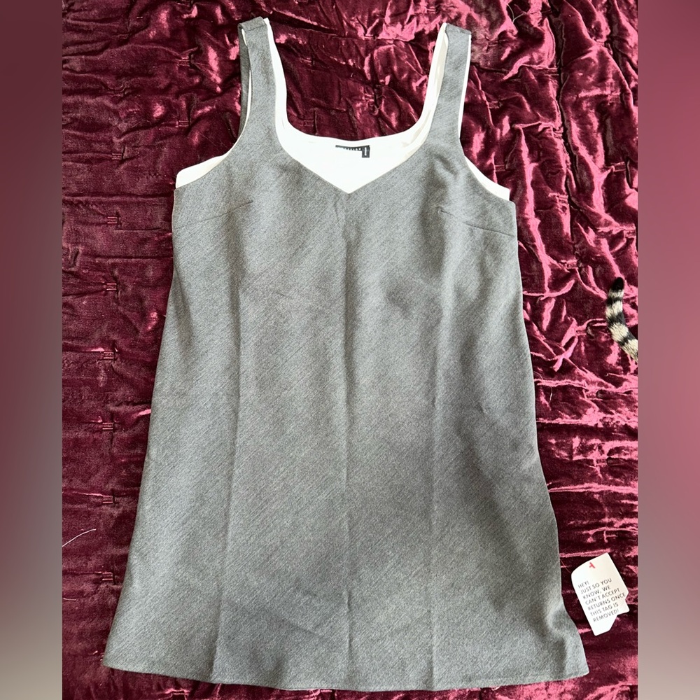 ASOS Grey tank top mini dress w/ slip